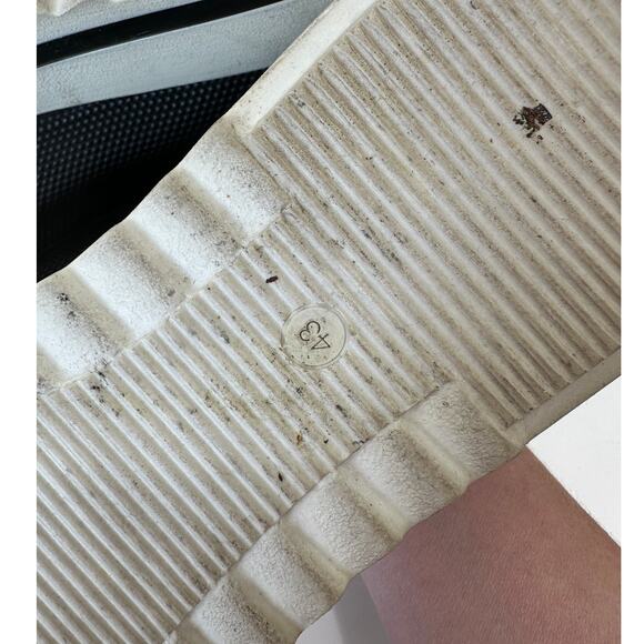 Giuseppe Zanotti Ron Costner Sneaker Black Leather Emboss Cream Side Zip 43 / 10 - Picture 9 of 16